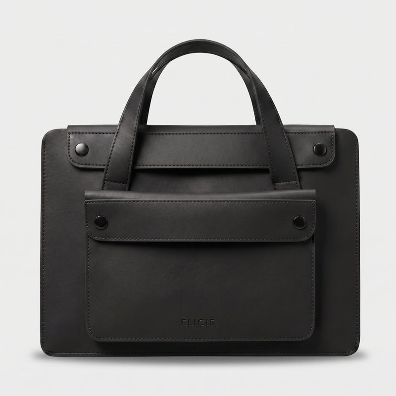 Paris Italian Leather Office Bag - Laptop Bag