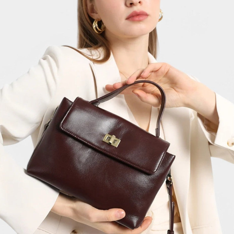 Celeste Leather Shoulder Handbag
