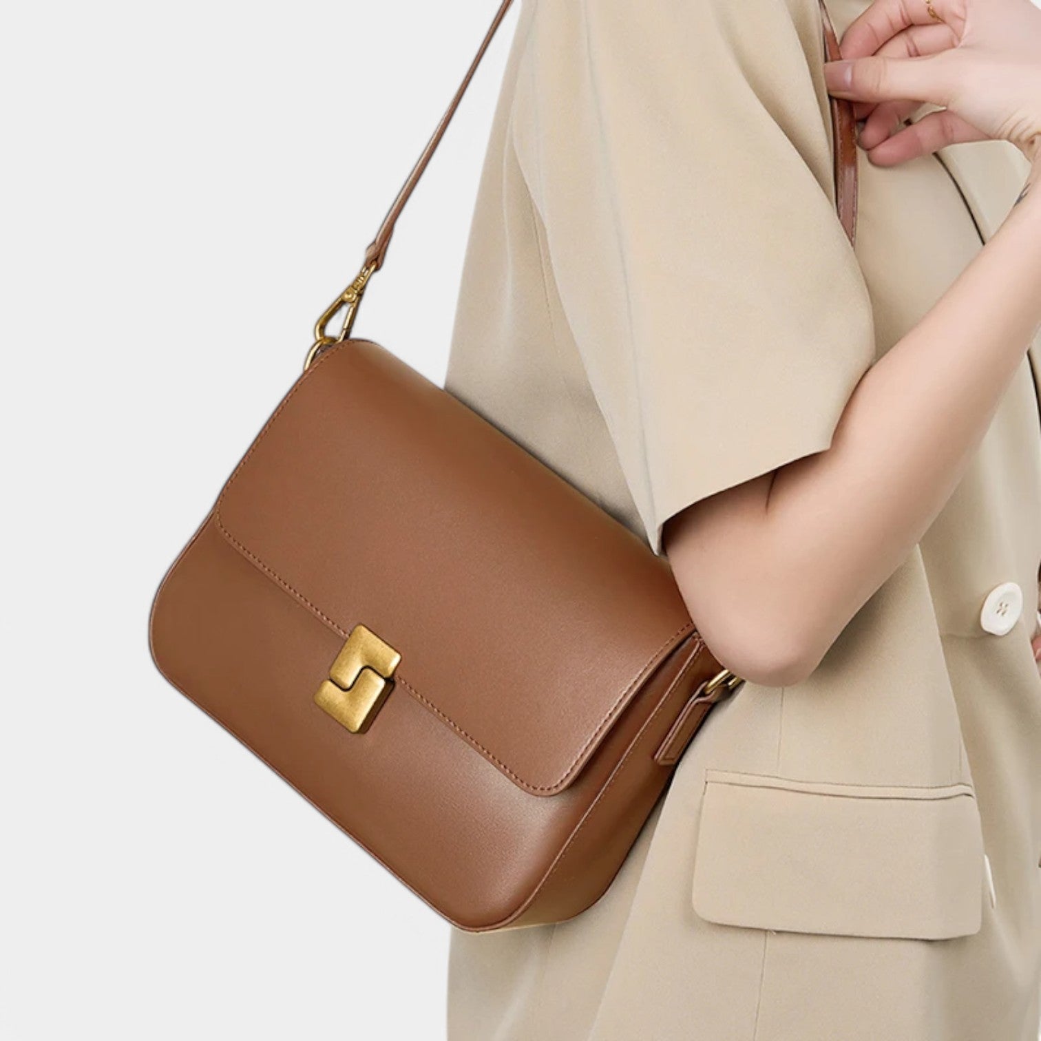 Sienna Leather Shoulder Bag