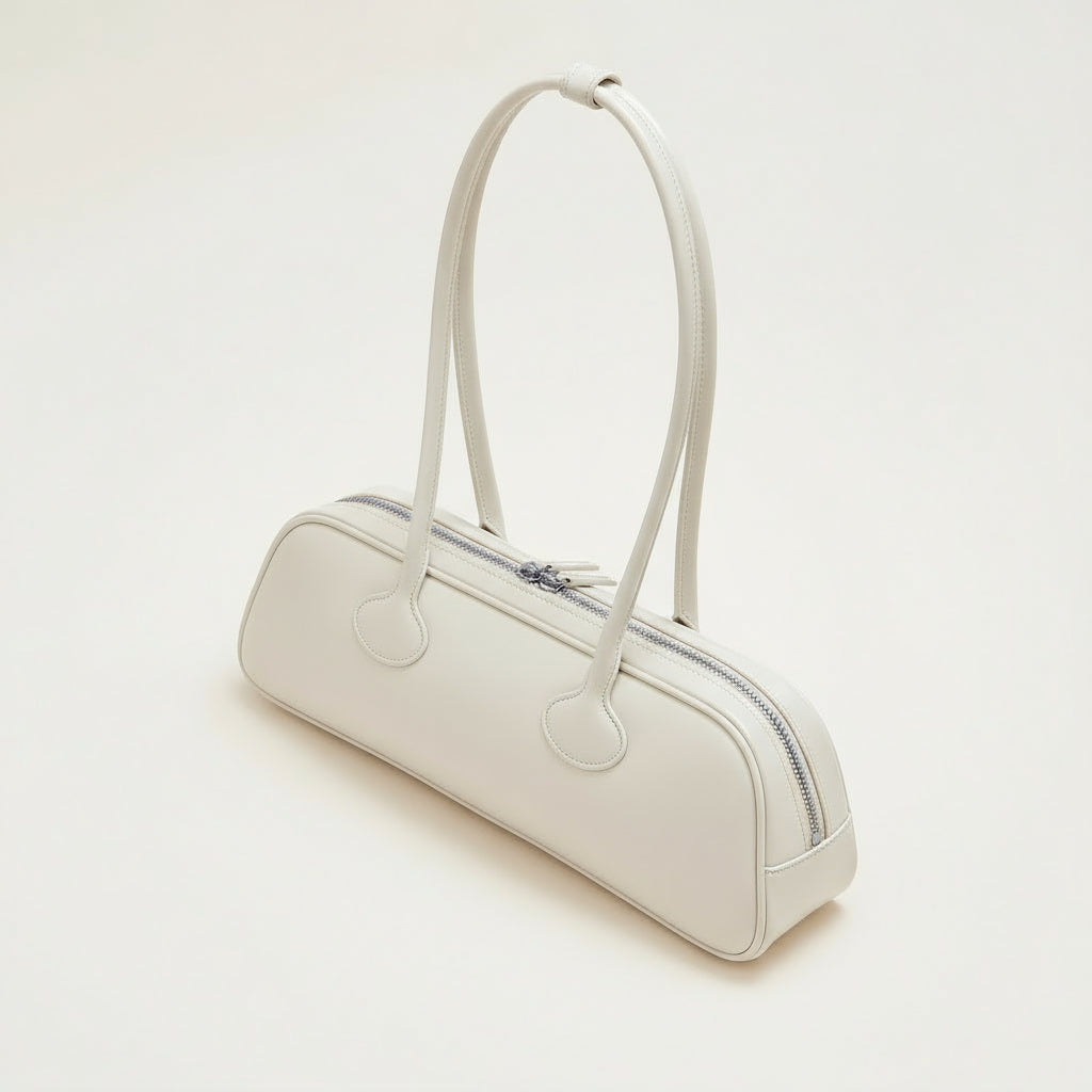 Daisy Luxury Leather Baguette Bag
