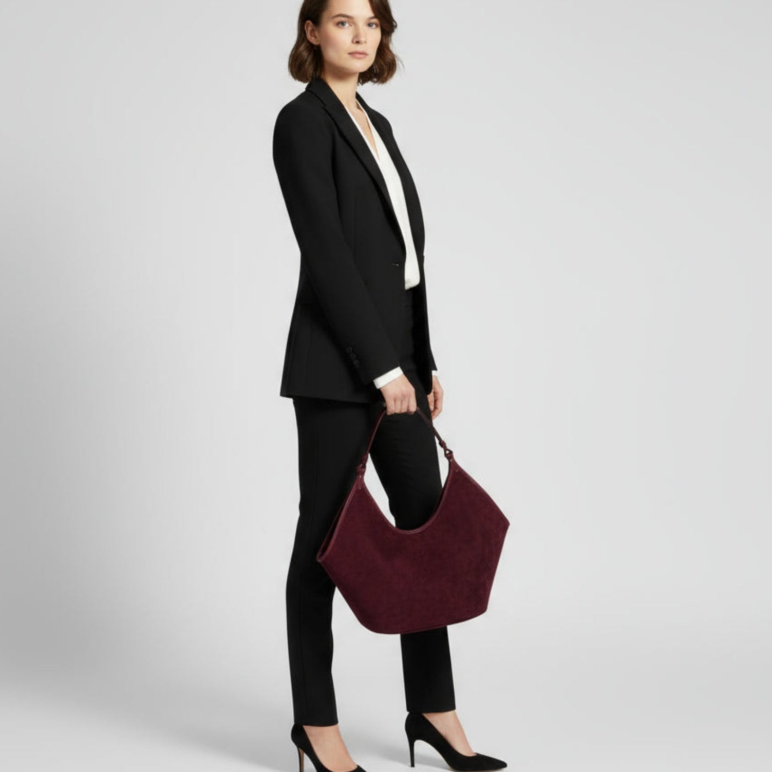 Cécile Suede Leather Tote