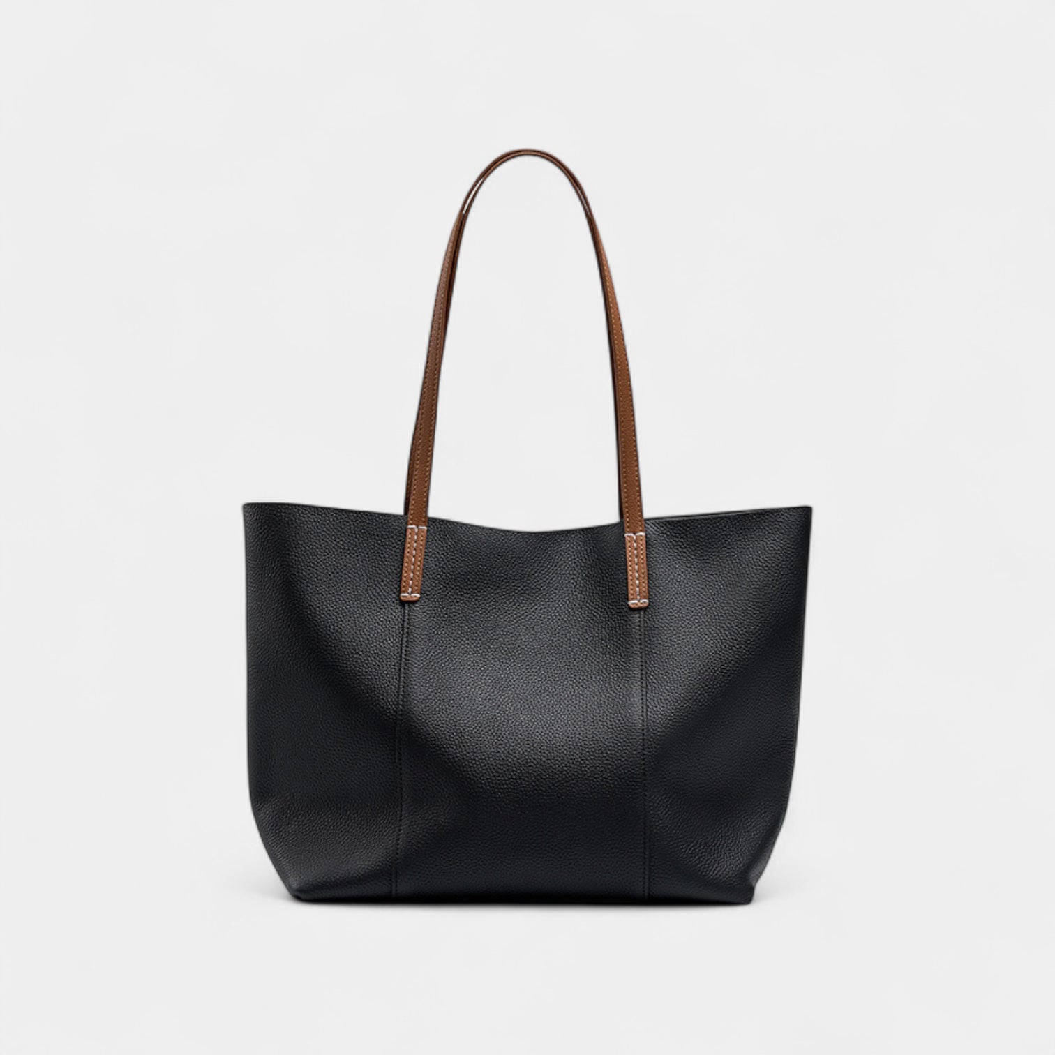 The Luna-Noire Leather Tote