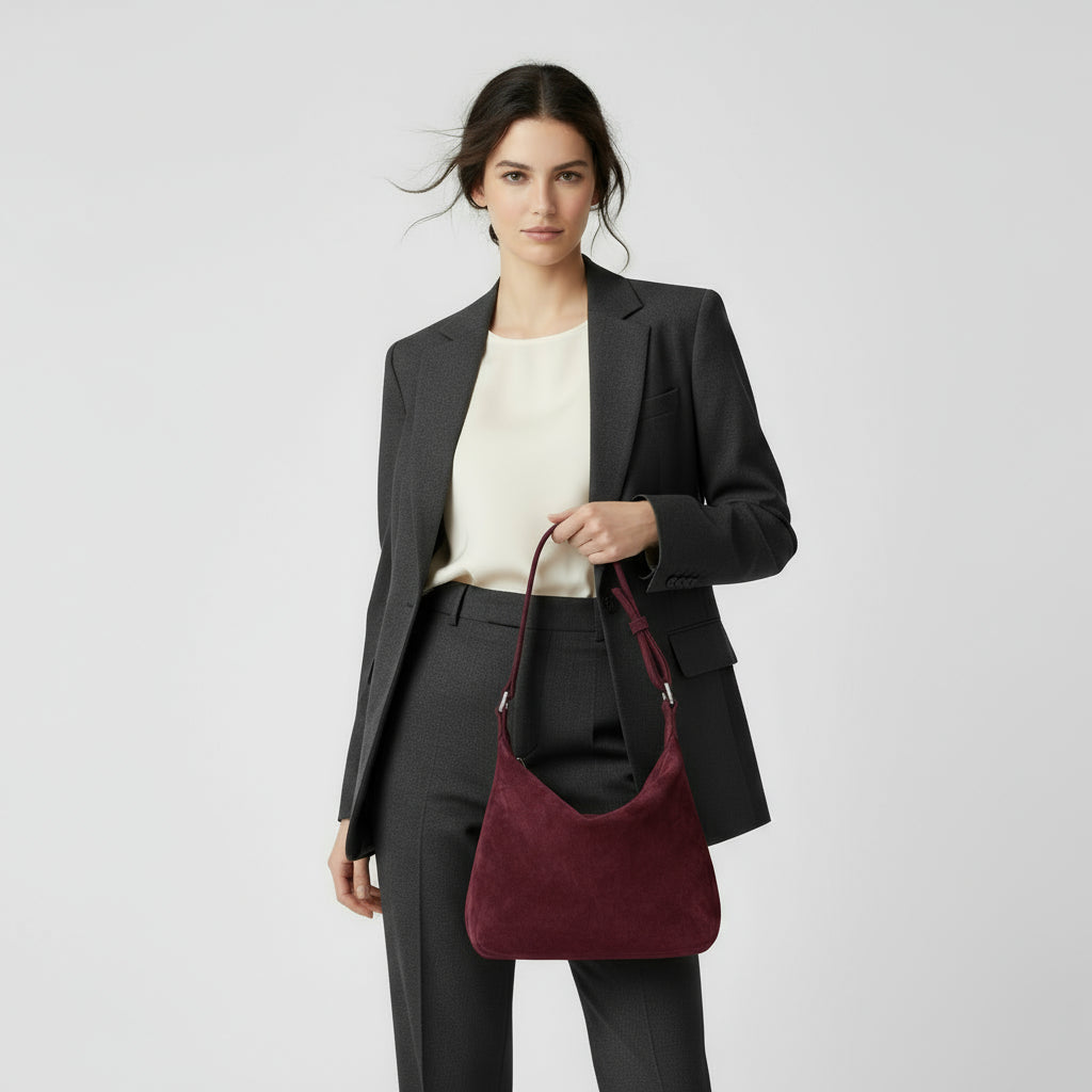 Louise Suede Leather Tote