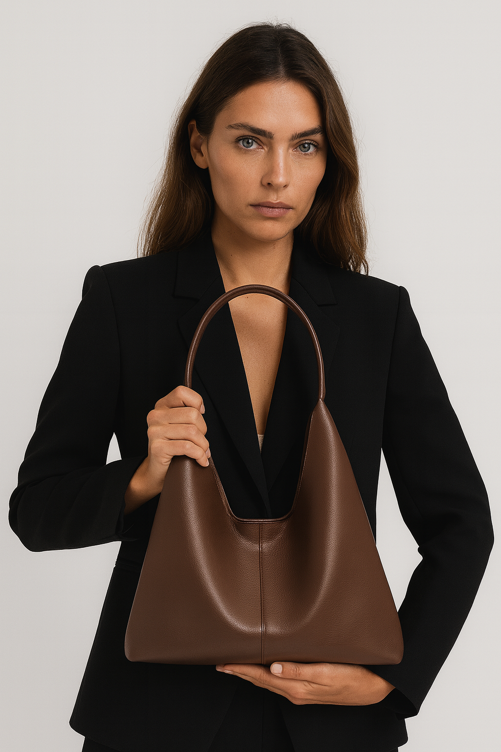 The Sage Retro Split Leather Tote Bag