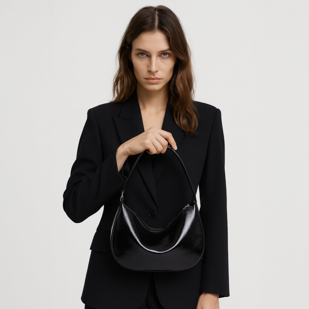 Gabrielle Baguette Leather Handbag