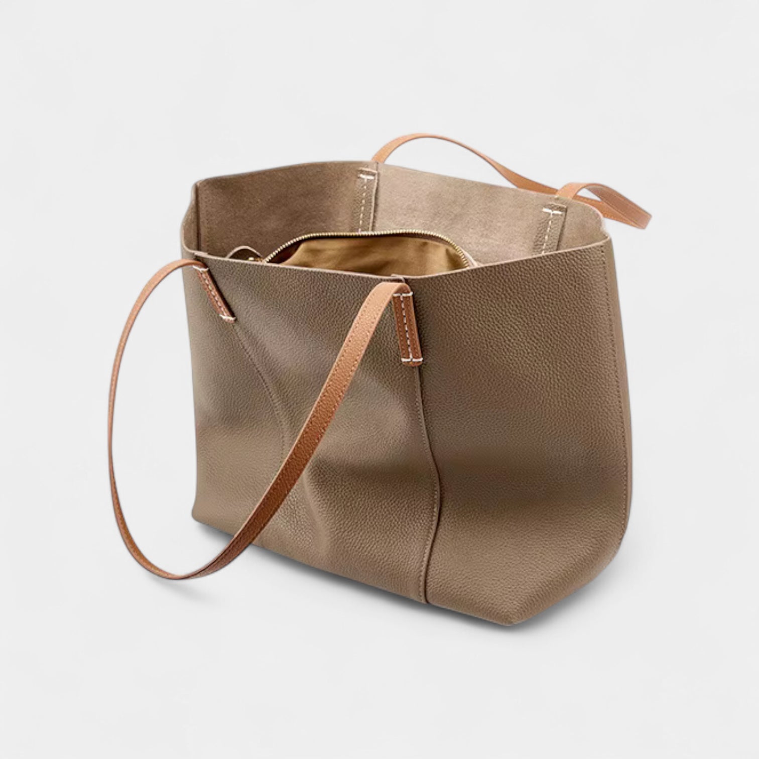 The Luna-Noire Leather Tote
