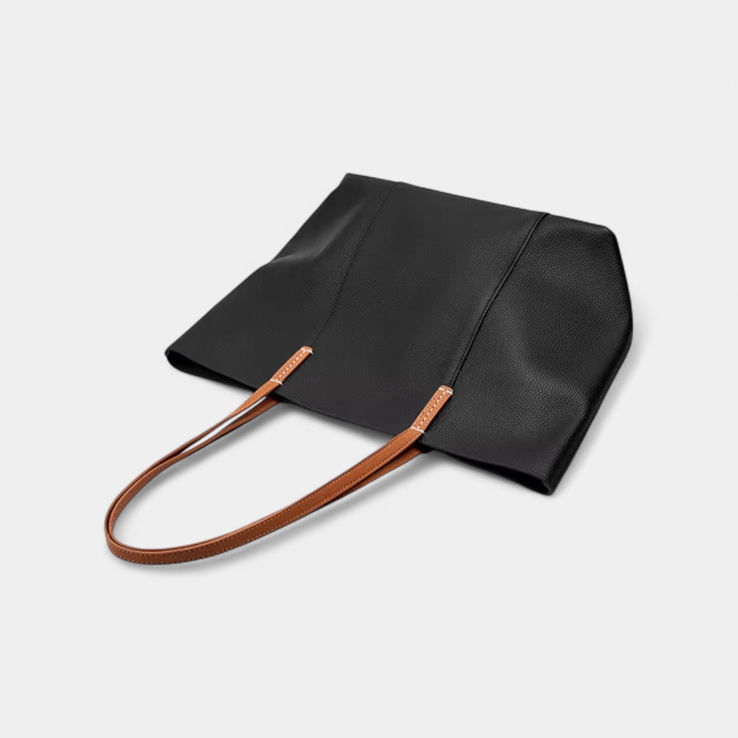 The Luna-Noire Leather Tote