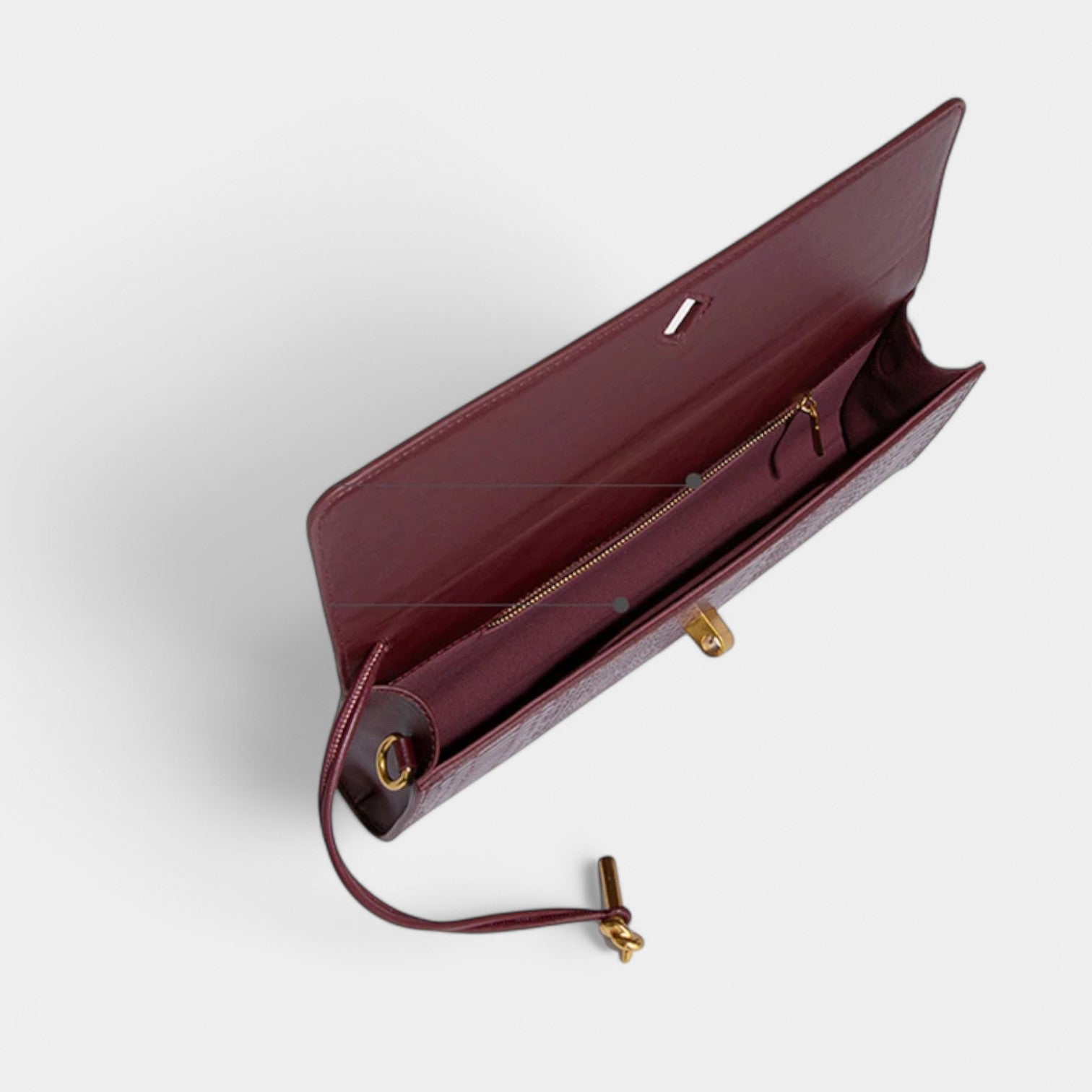Clair Crocodile Clutch - Vegan Leather Handbag