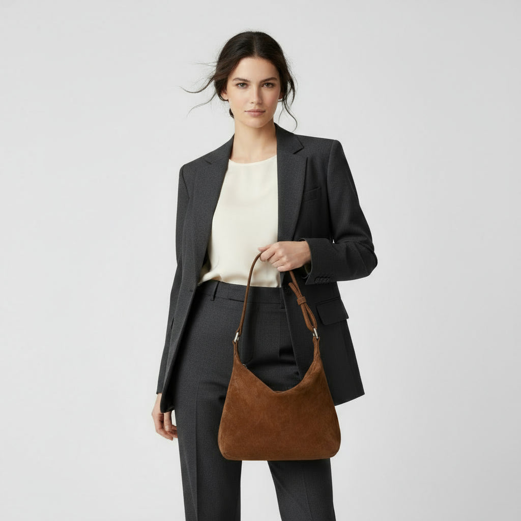 Louise Suede Leather Tote