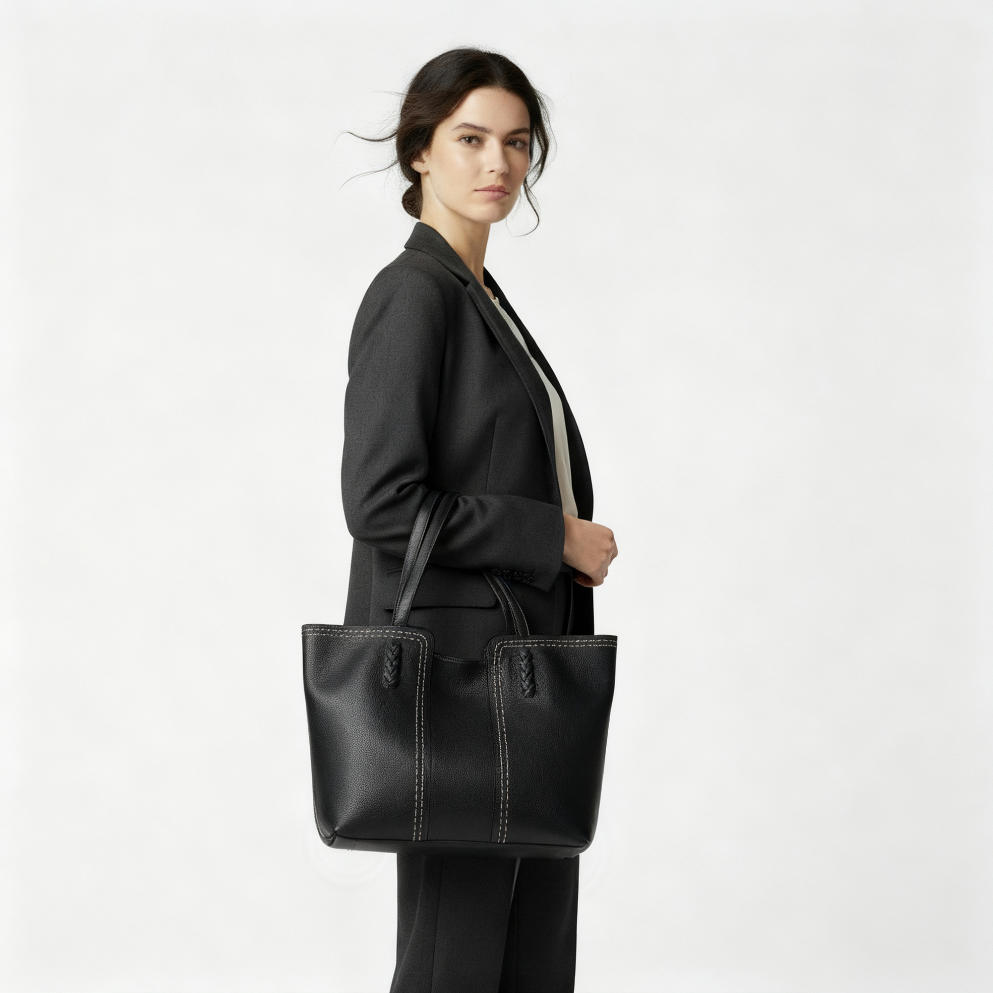 Violette Italian Leather Tote