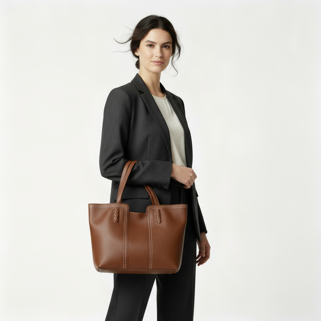 Violette Italian Leather Tote