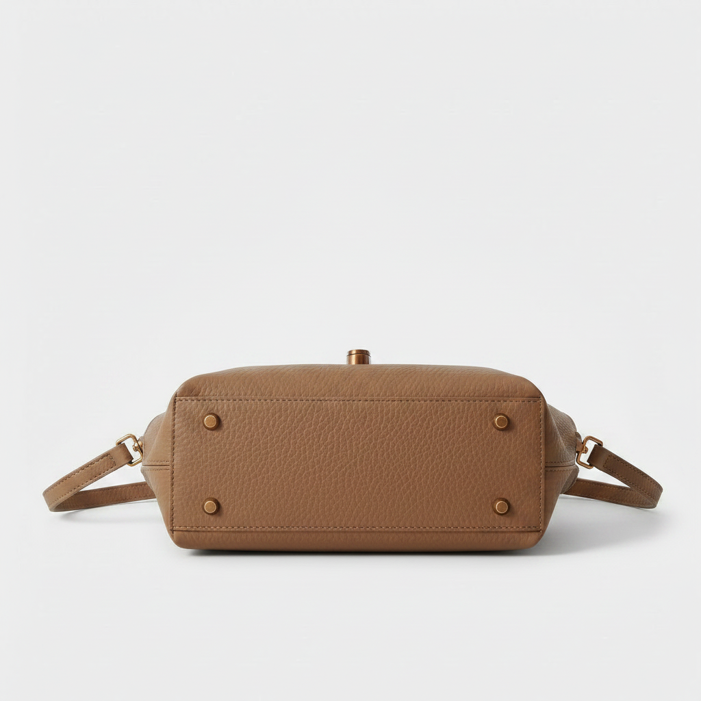 Adèle Vegan Leather Bucket Bag – Shoulder Handbag