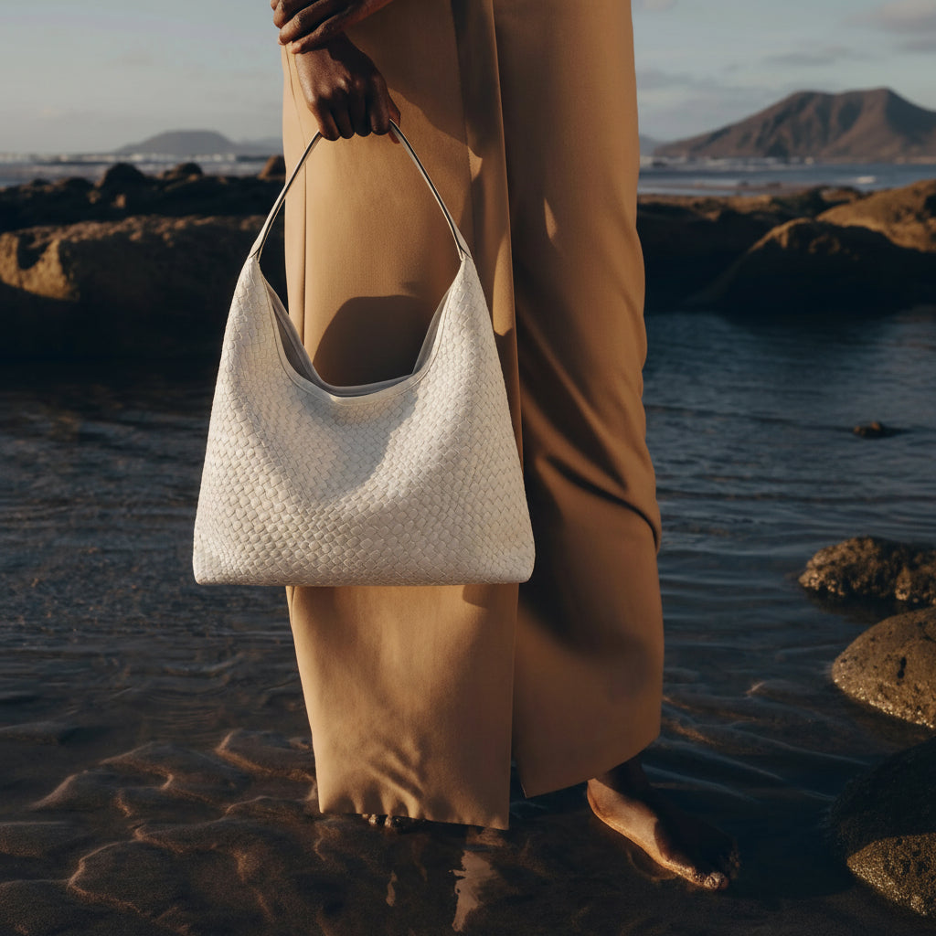 Lana Woven Vegan Leather Tote