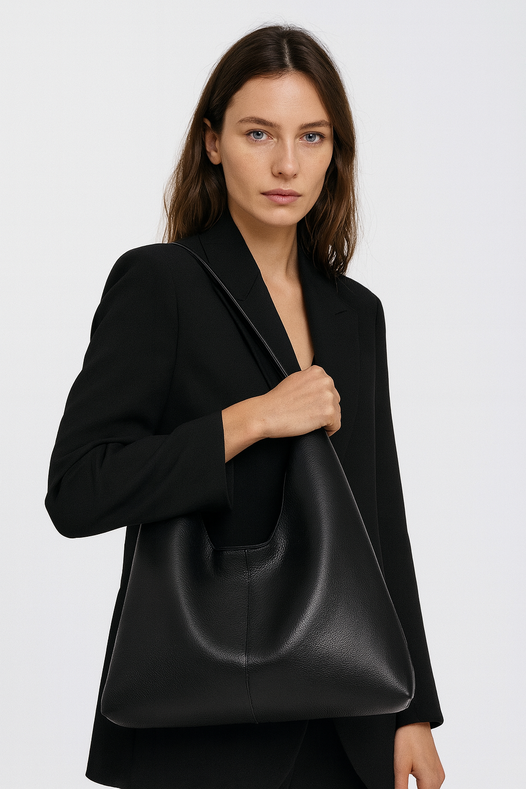 The Sage Retro Split Leather Tote Bag