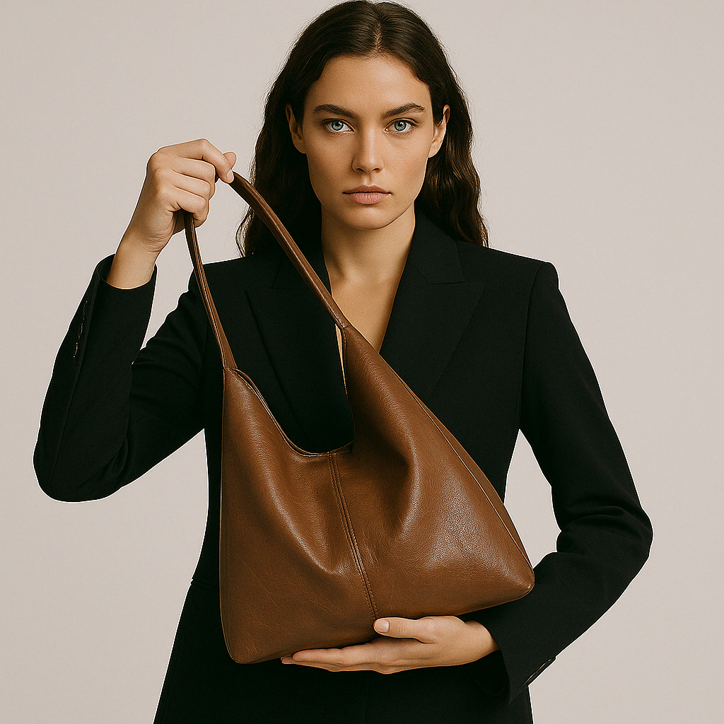 The Sage Retro Split Leather Tote Bag