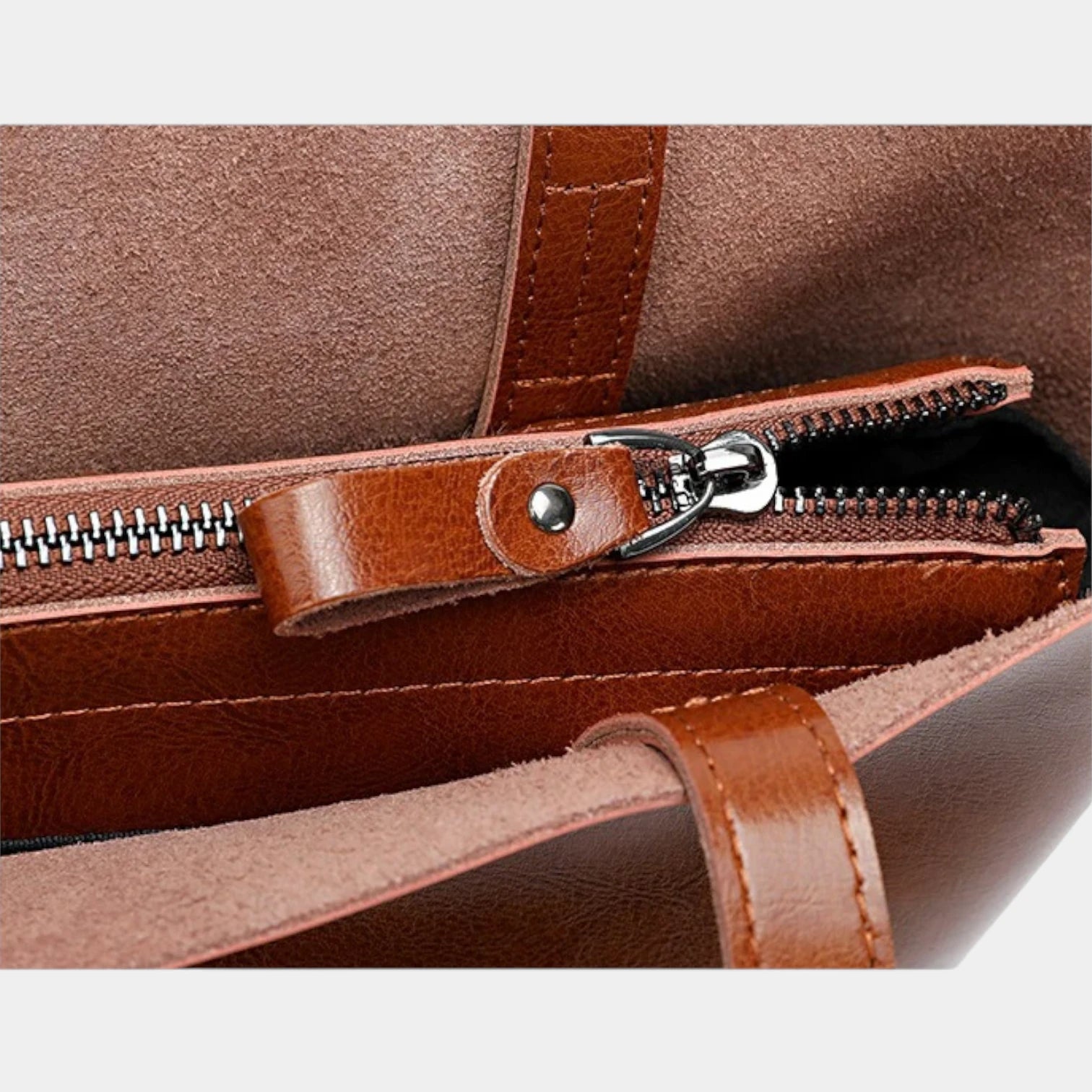 Donna Leather Tote Bag